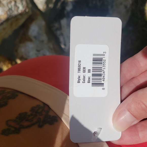 L* Space Coral Audrey fringe Plunge Bikini - Picture 8 of 16